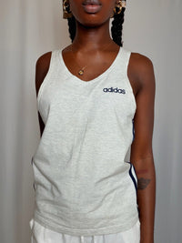 Tshirt gris chiné Adidas M/L vintage