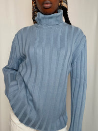 Pull à col roulé bleu Hugo boss XL vintage