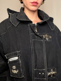Parka noire XL vintage