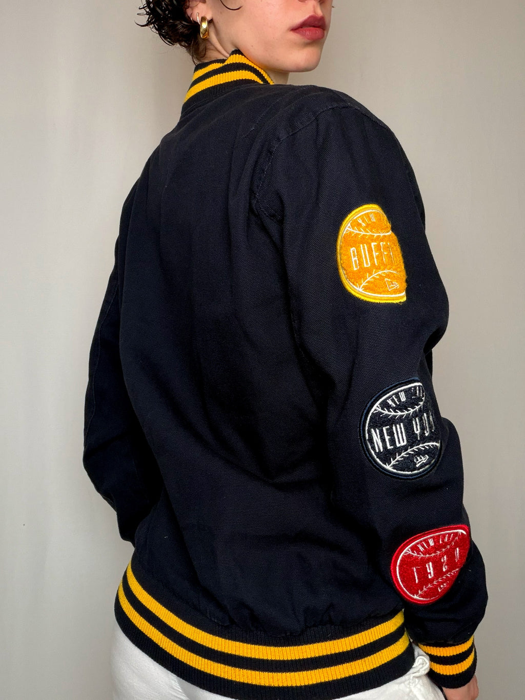 Jacket noire New Era M vintage
