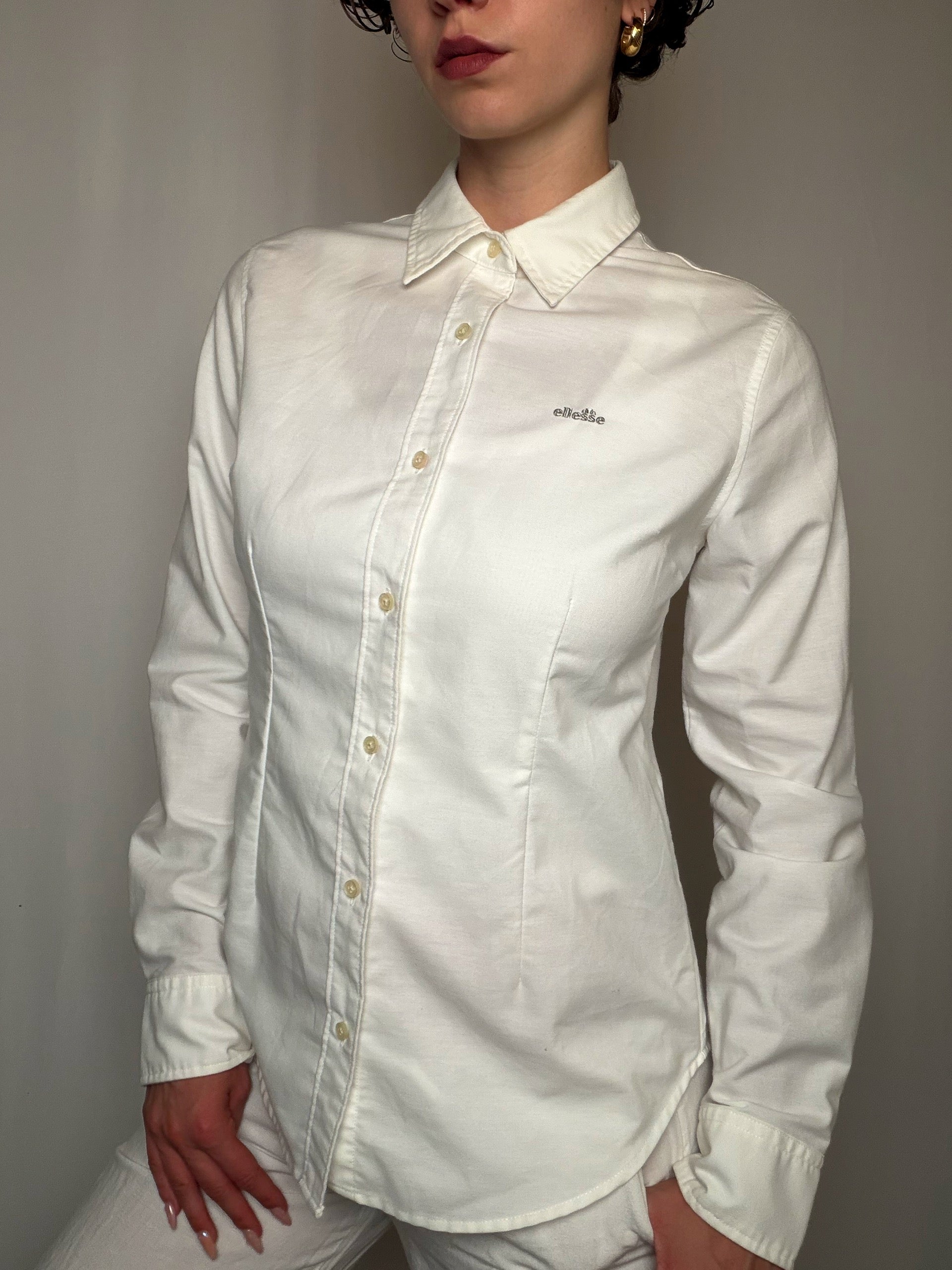 Chemise Blanc Ellesse S vintage
