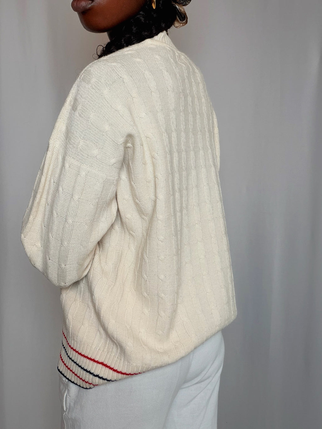 Pull Ivoire Ellesse M vintage