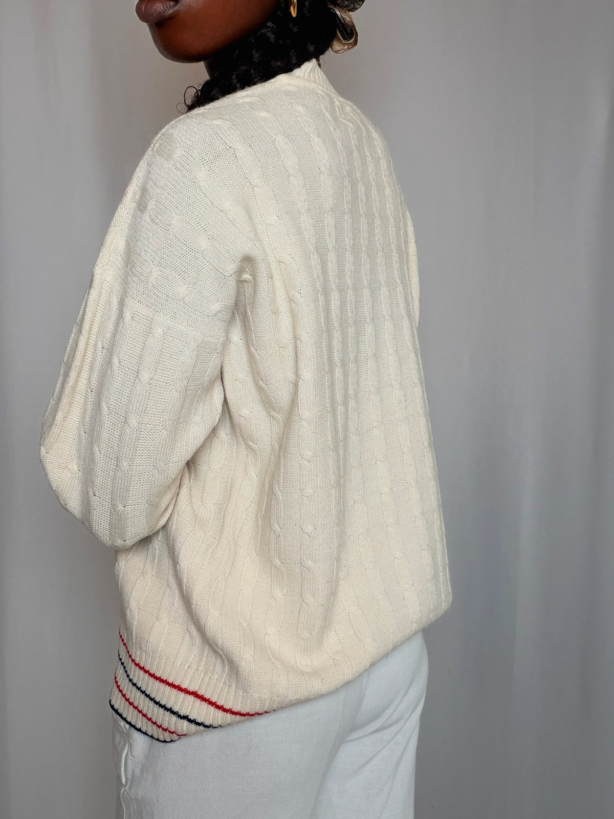 Pull Ivoire Ellesse M vintage