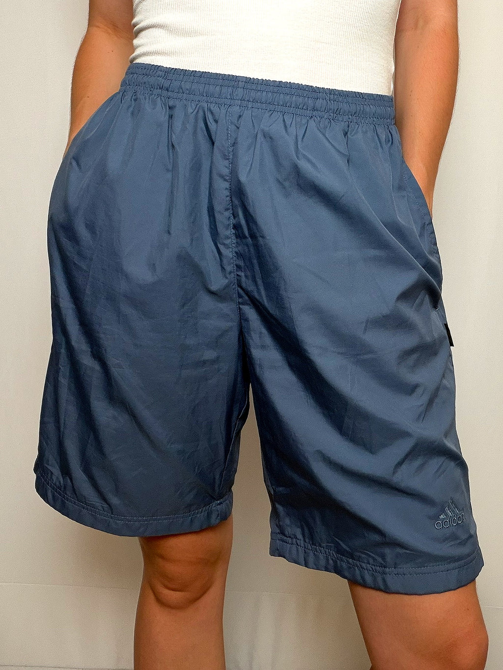 Short de sport Bleu Nuit Adidas L vintage