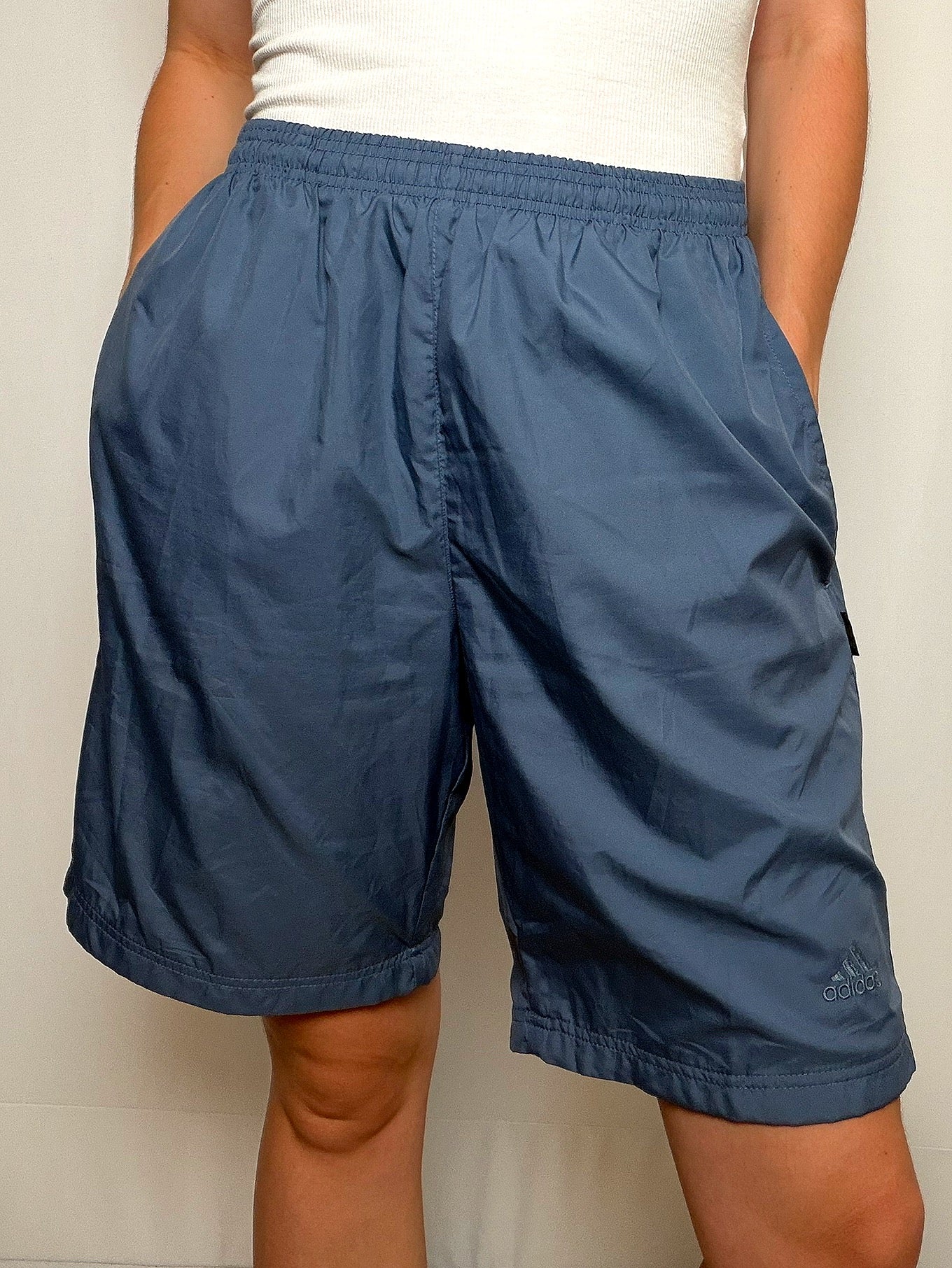 Short de sport Bleu Nuit Adidas L vintage