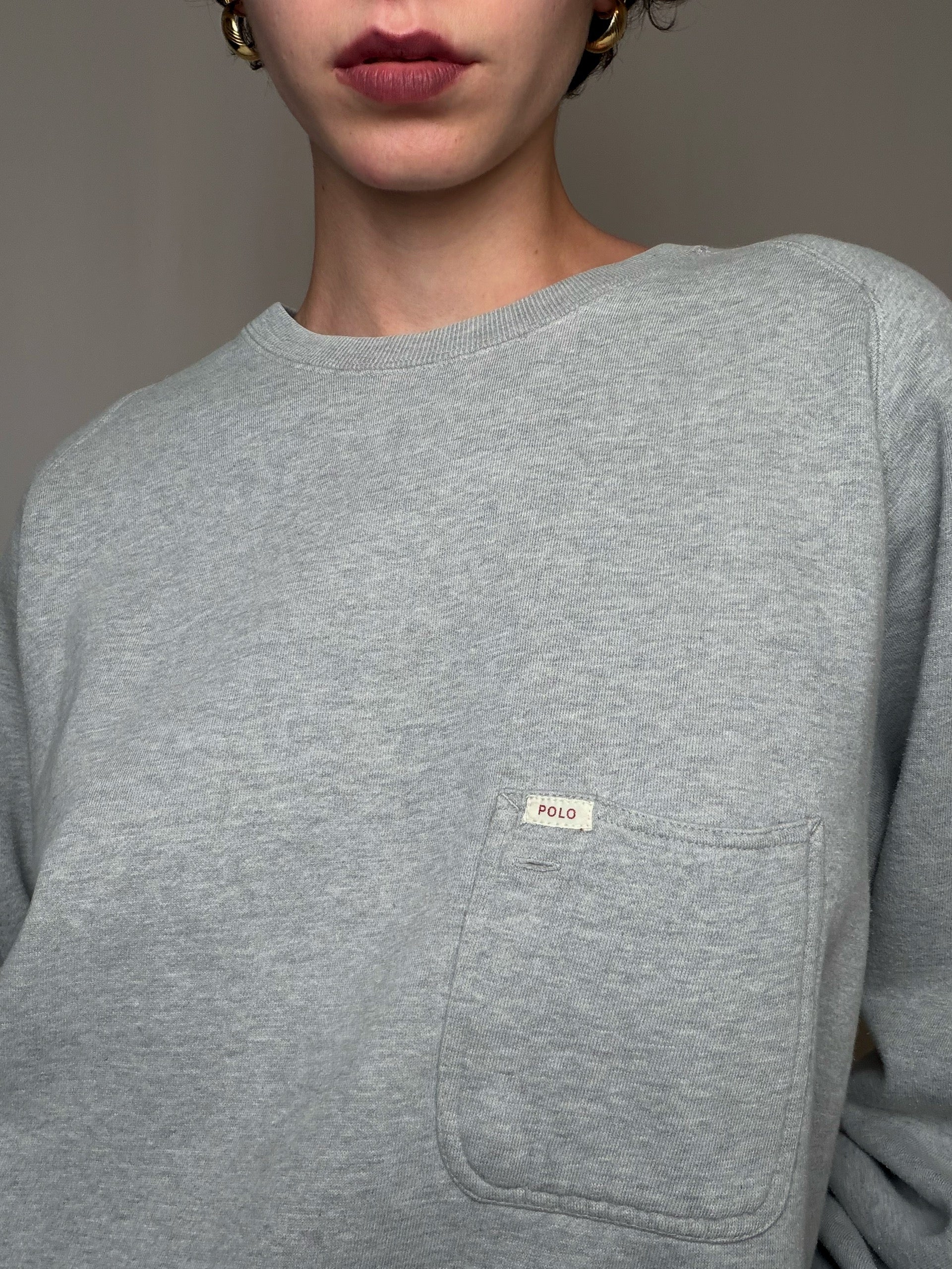 Sweat gris Ralph Lauren M vintage