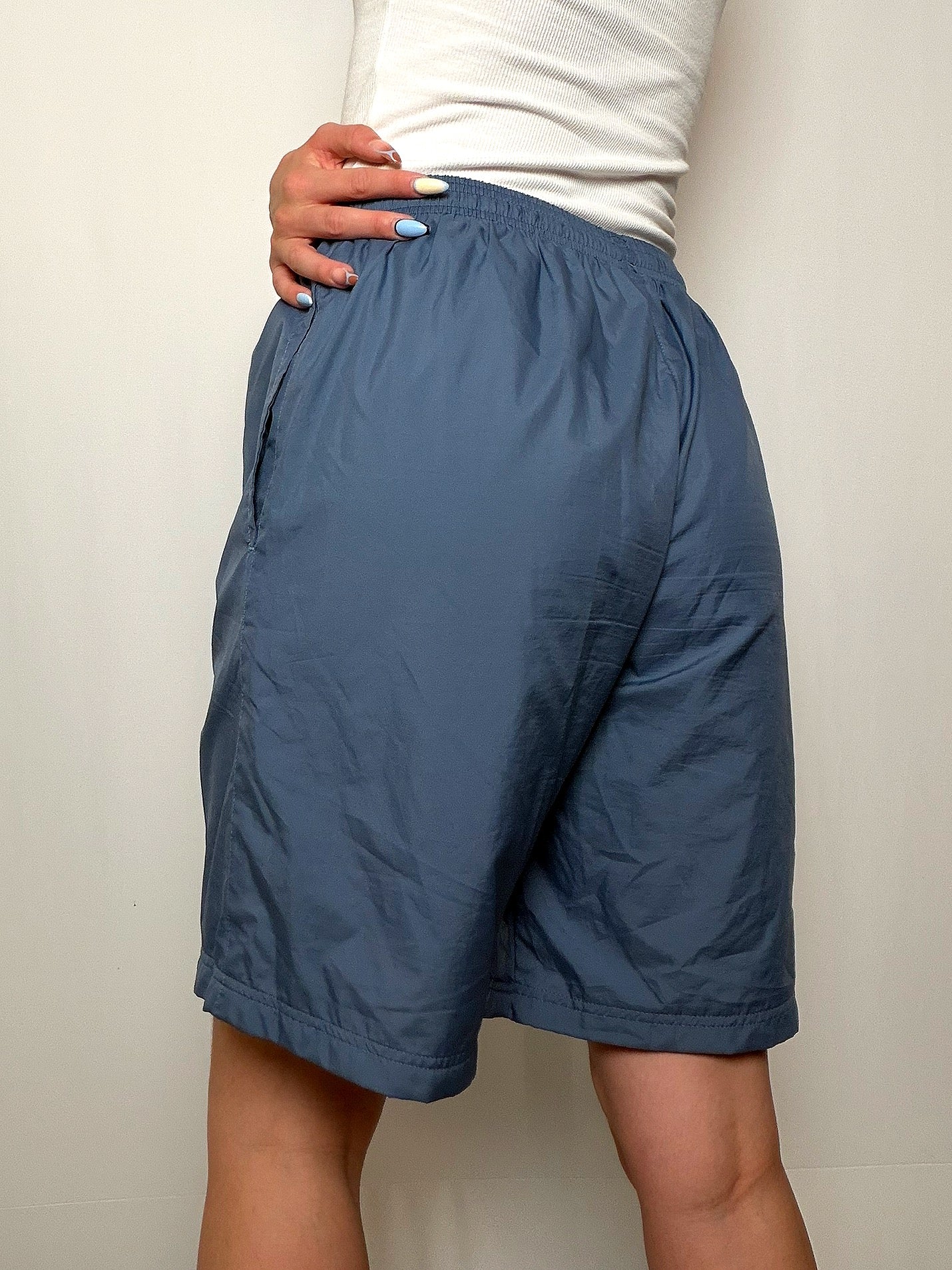 Short de sport Bleu Nuit Adidas L vintage