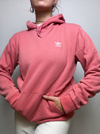 Rosa Adidas Vintage Kapuzenpullover L 