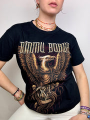 Dunkelrotes Vintage-T-Shirt Paris XL