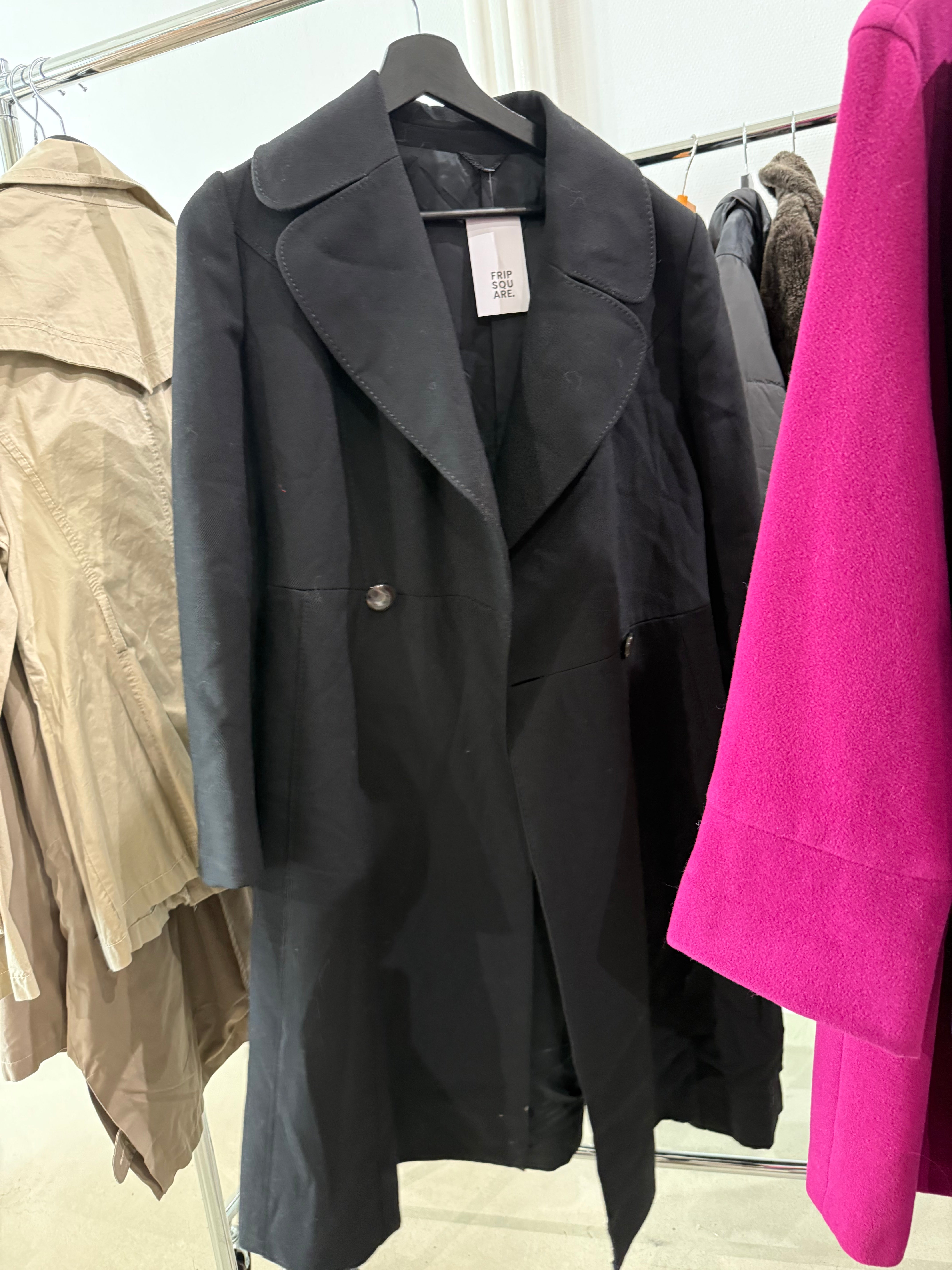 Long manteau noir femme S/M