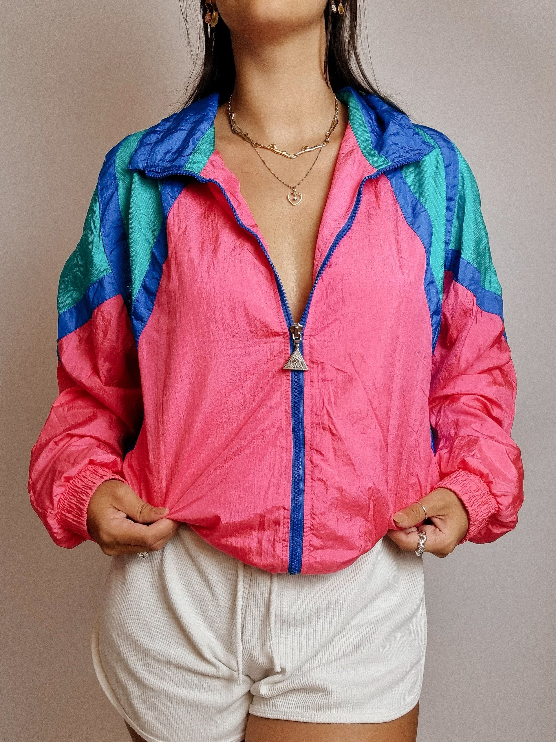 Pink vintage jogging jacket