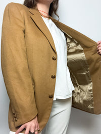 Veste blazer vintage brun clair M/L