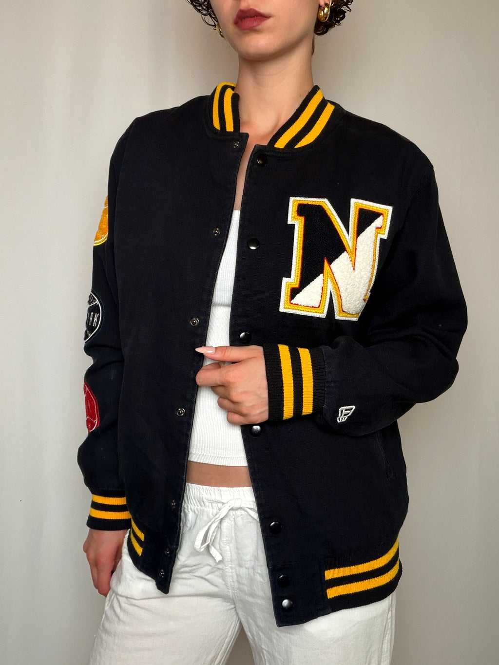 Jacket noire New Era M vintage