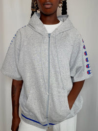 Jacket De Sport gris Champion L vintage