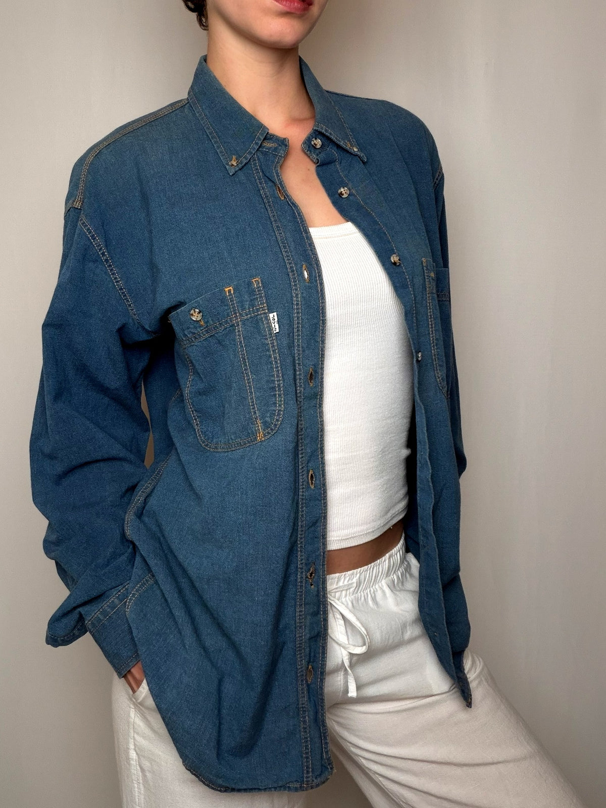 Chemise en jean bleu Levi's S vintage