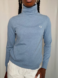 Pull bleu ciel Fred Perry M vintage