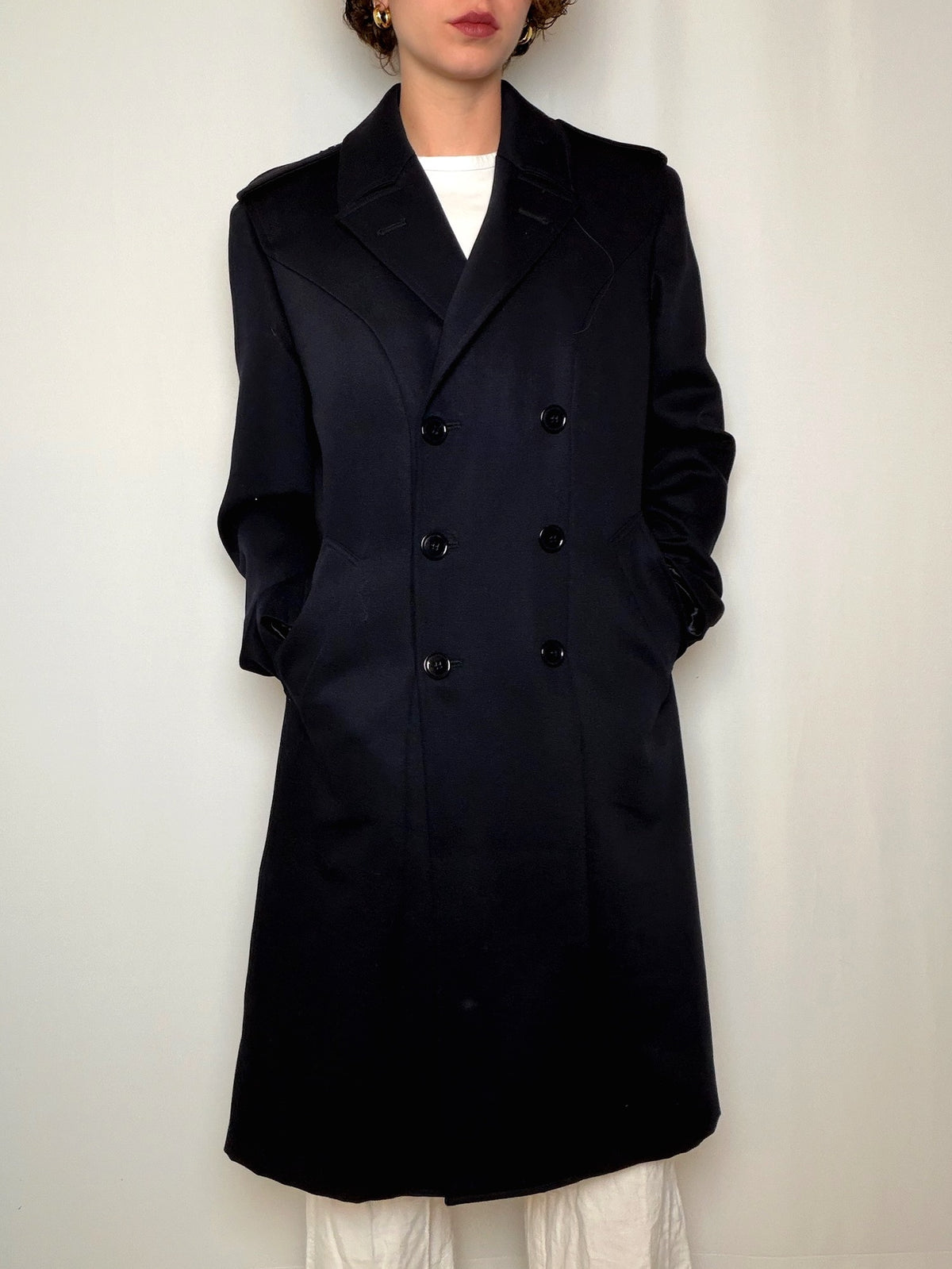 Manteau marine L vintage