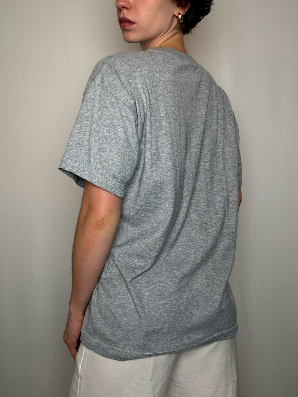 T-shirt Gris Reebok L vintage