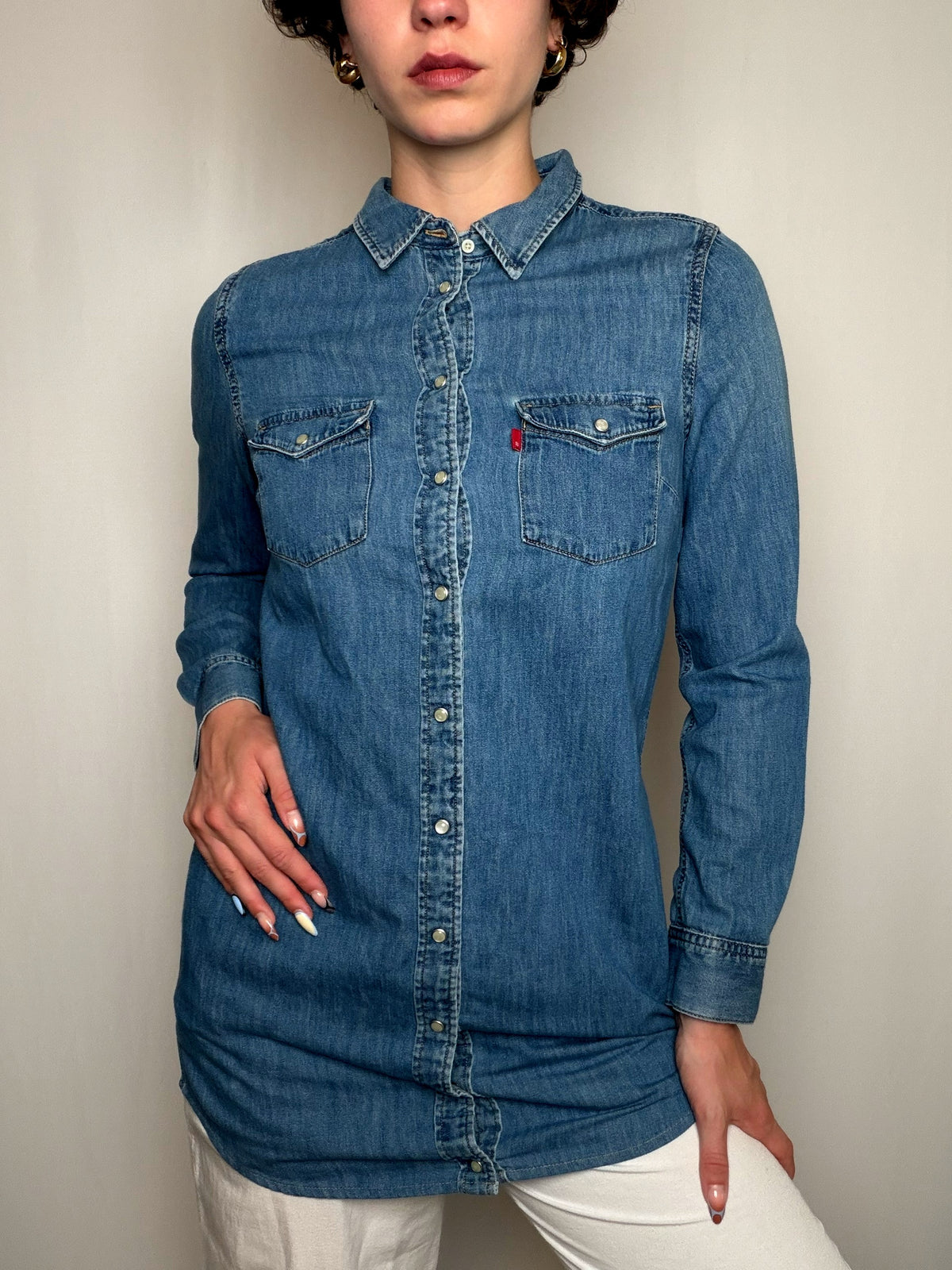 Chemise en jean bleu Levi's M vintage