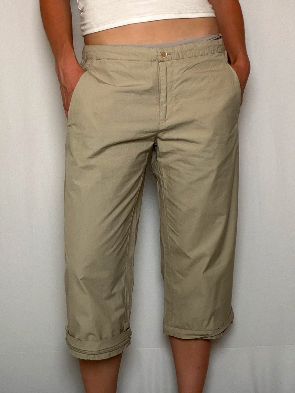 Pantalon / bermuda Beige M vintage