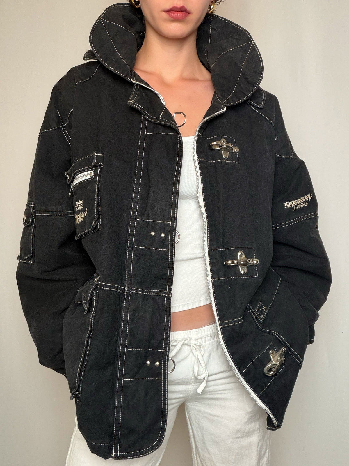 Parka noire XL vintage