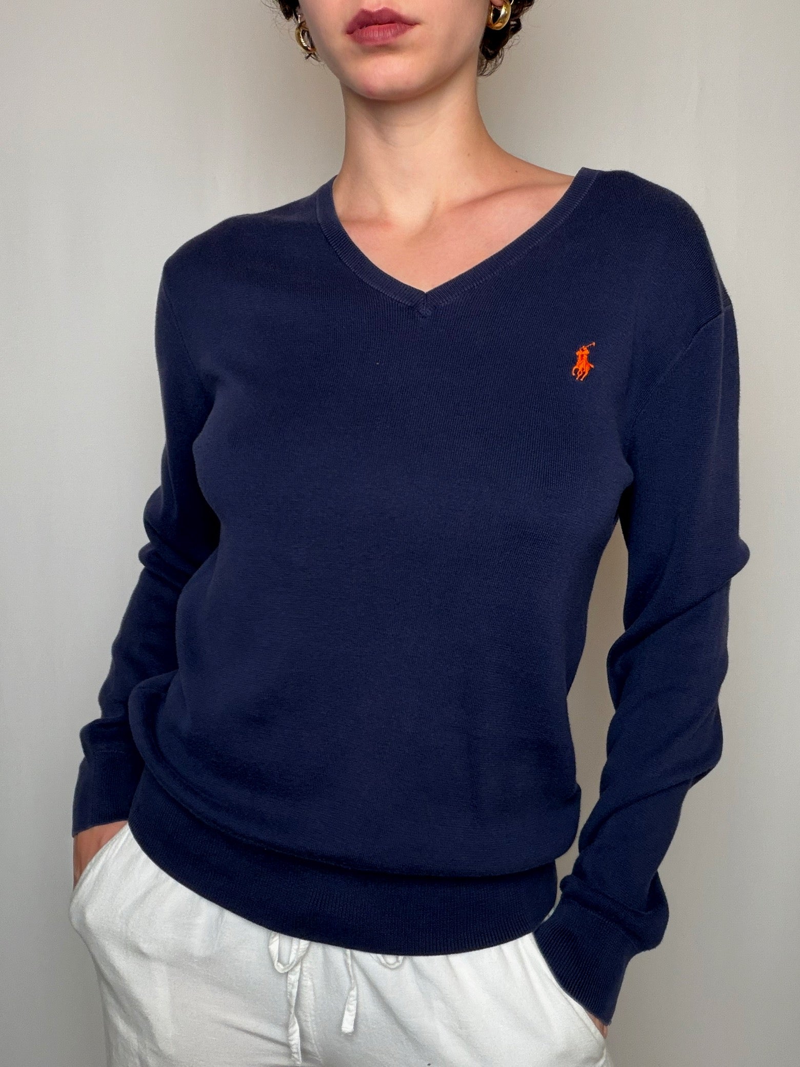 Pull marine Ralph Lauren S vintage