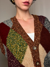 Gilet à carreaux L vintage