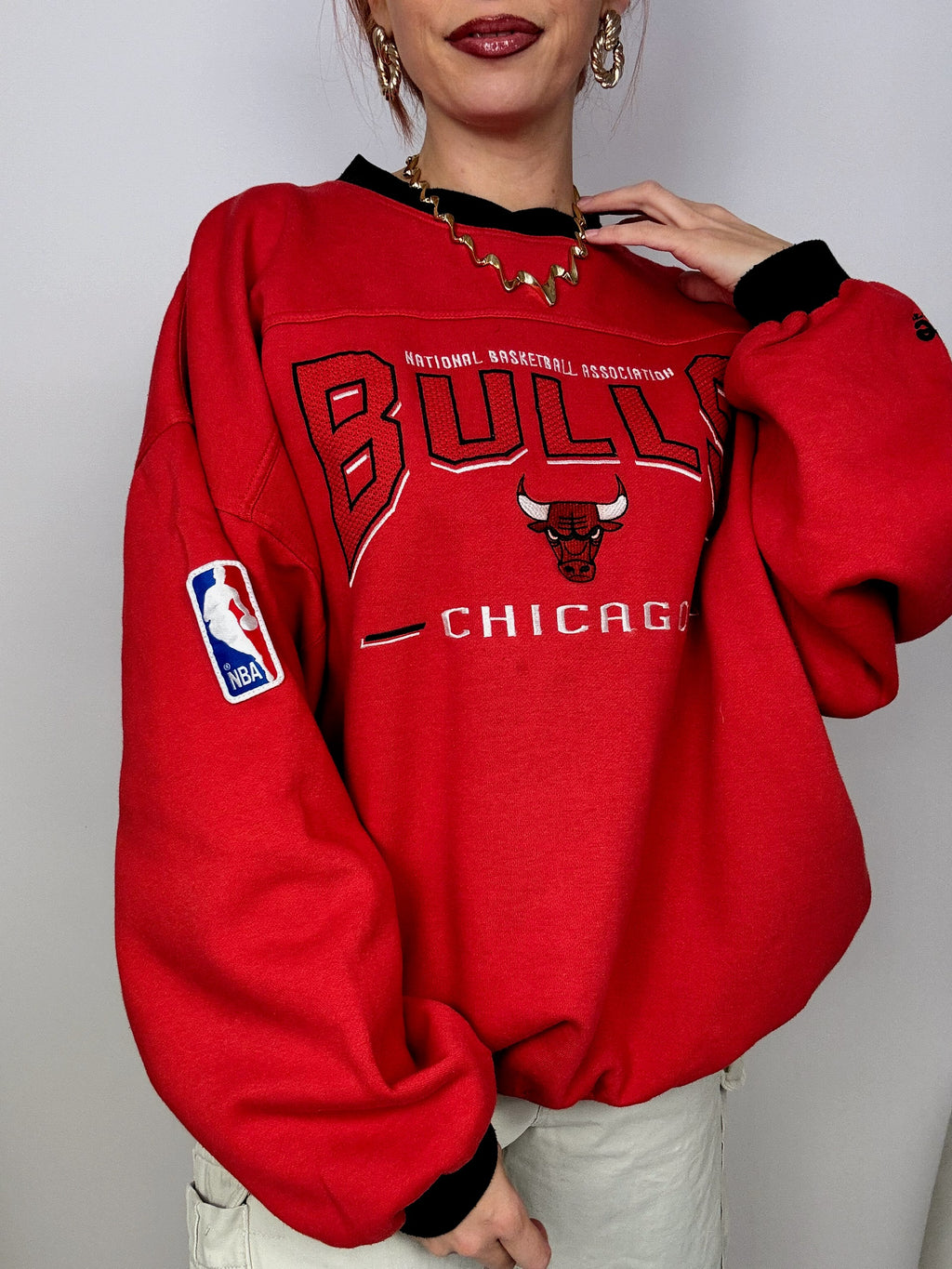 Bulls Vintage XXL Red Sweater