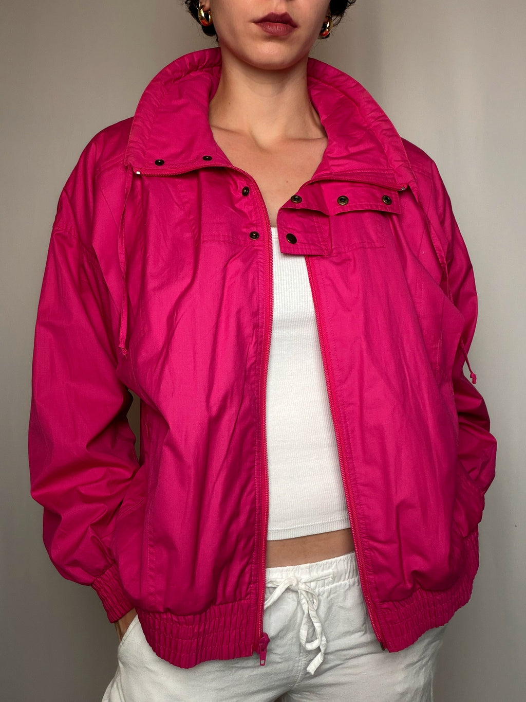 Jacket Fuchsia Adidas L vintage