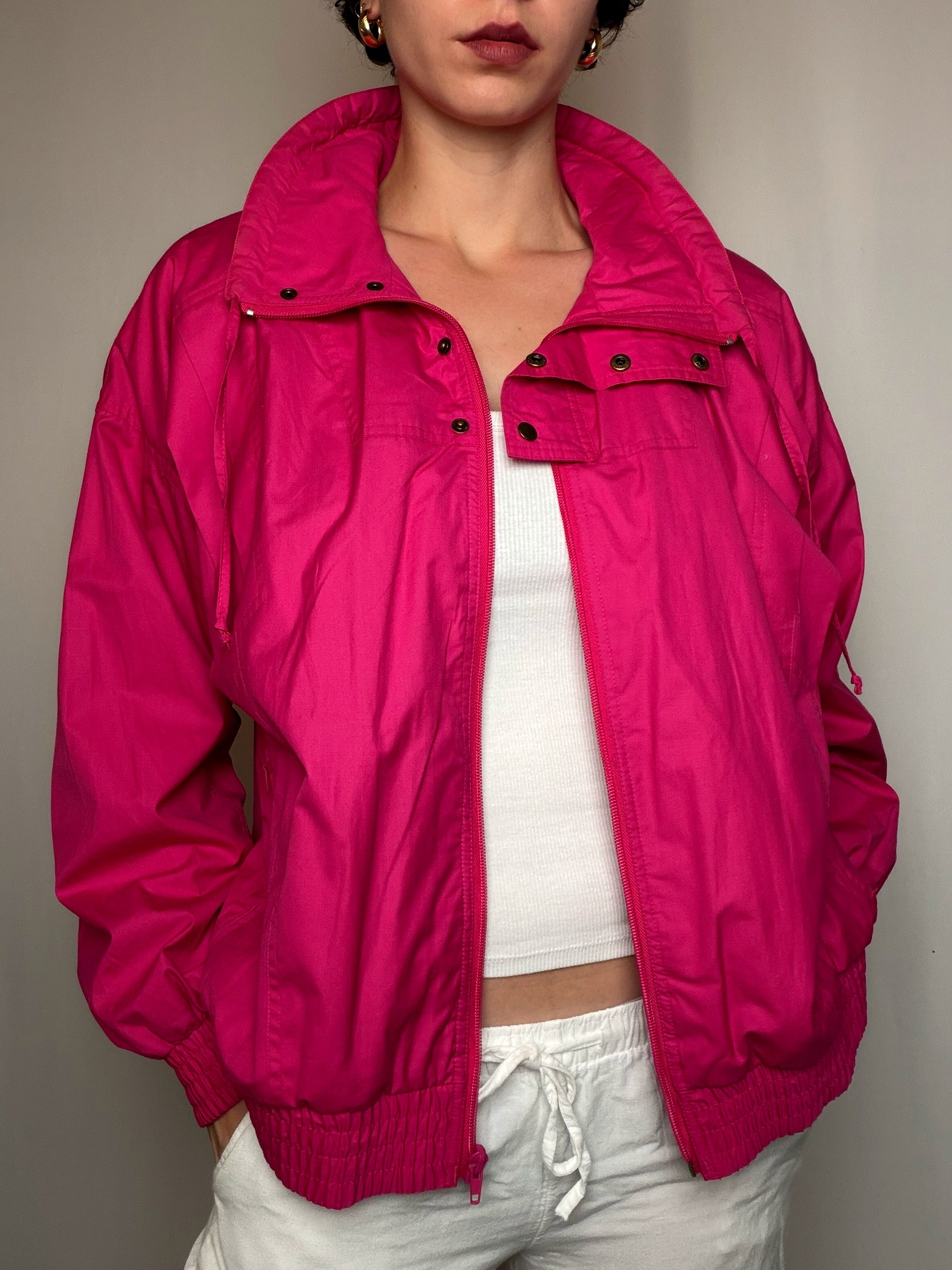 Jacket Fuchsia Adidas L vintage
