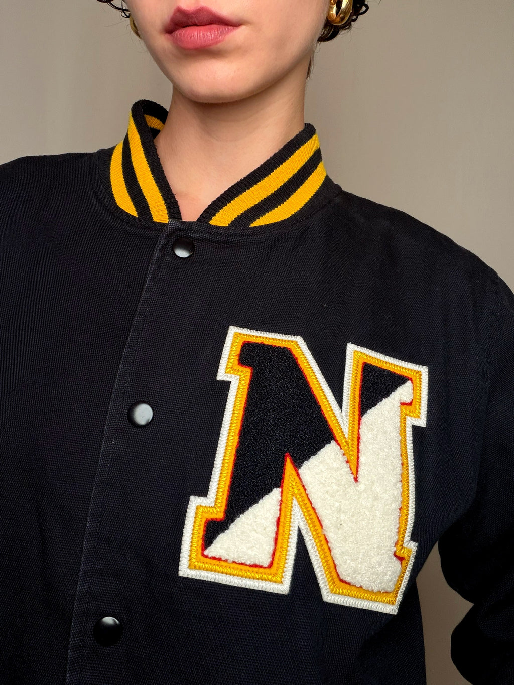 Jacket noire New Era M vintage