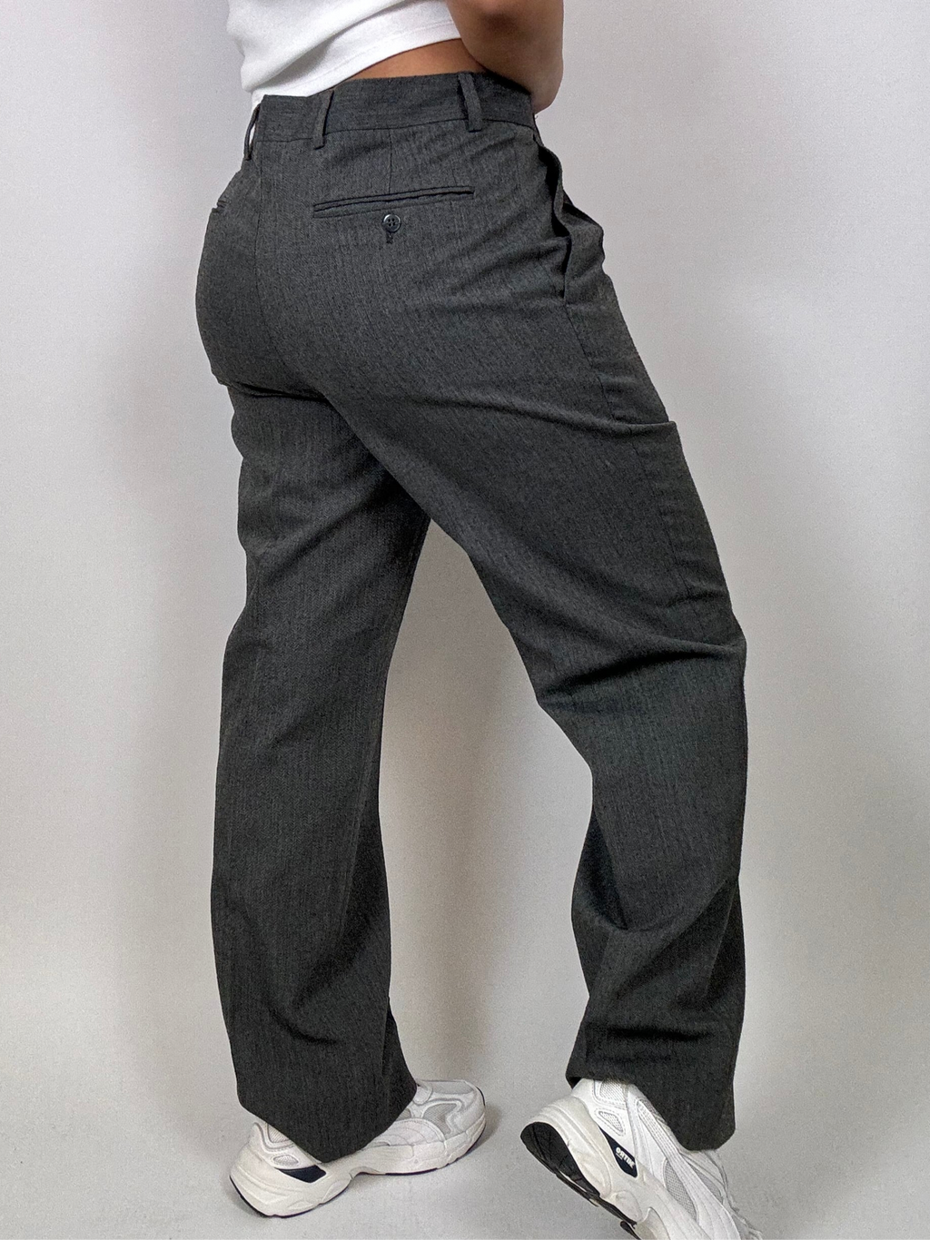 Vintage graue maßgeschneiderte Hose