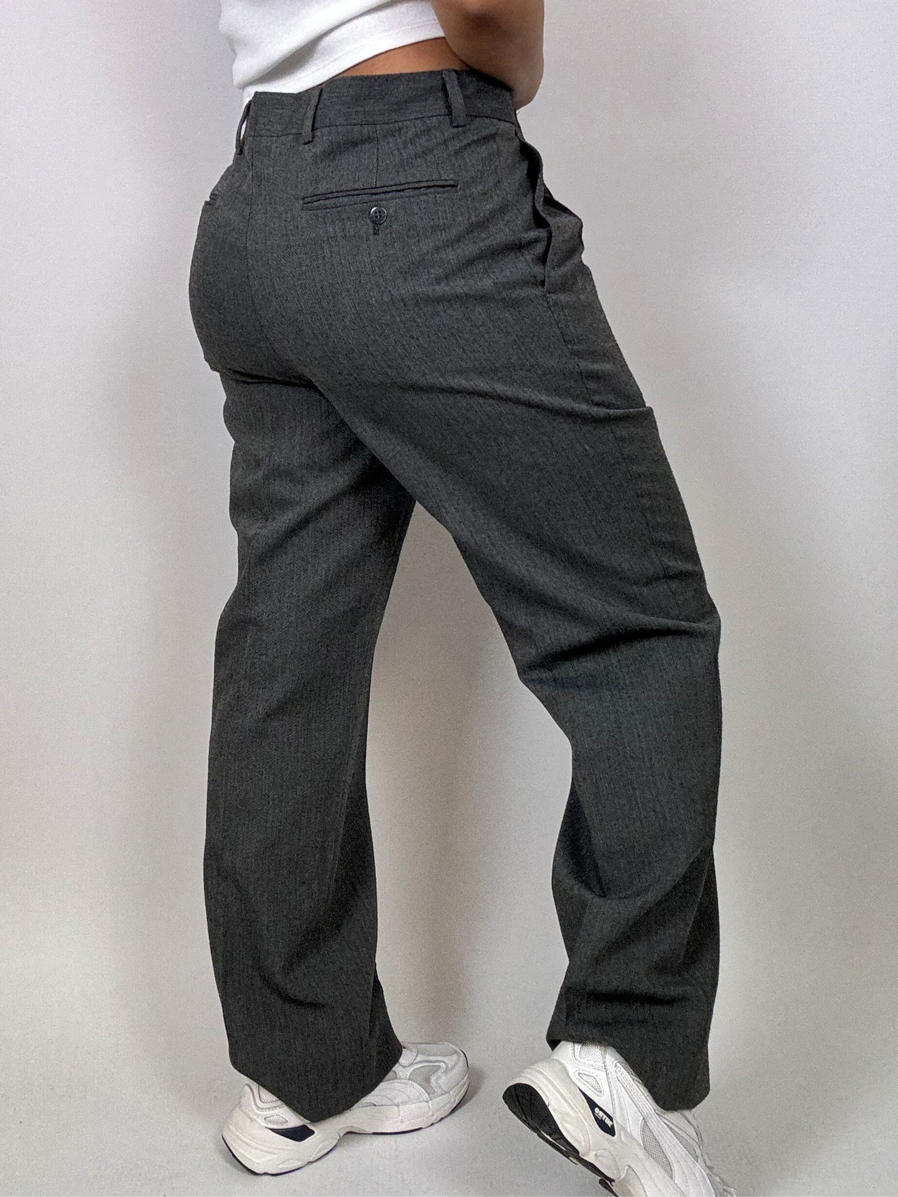 Vintage graue maßgeschneiderte Hose