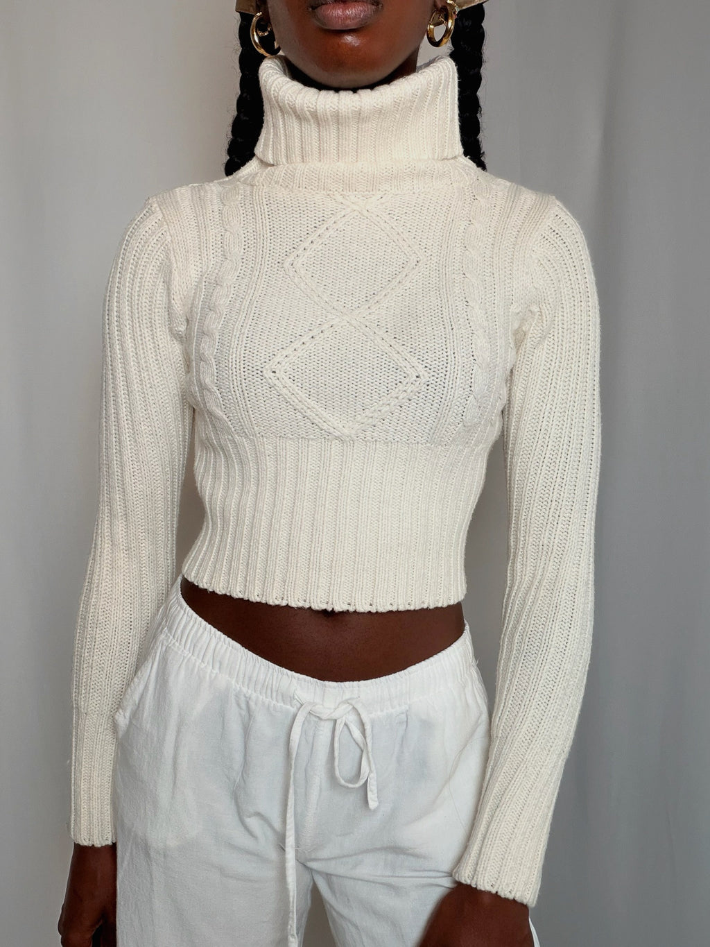 Pull Écru XS vintage