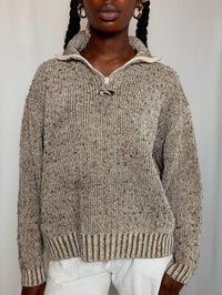 Pull beige chiné Rip Curl L vintage