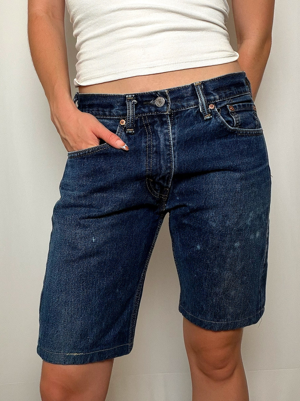 Short en jean bleu Levi's S/M vintage
