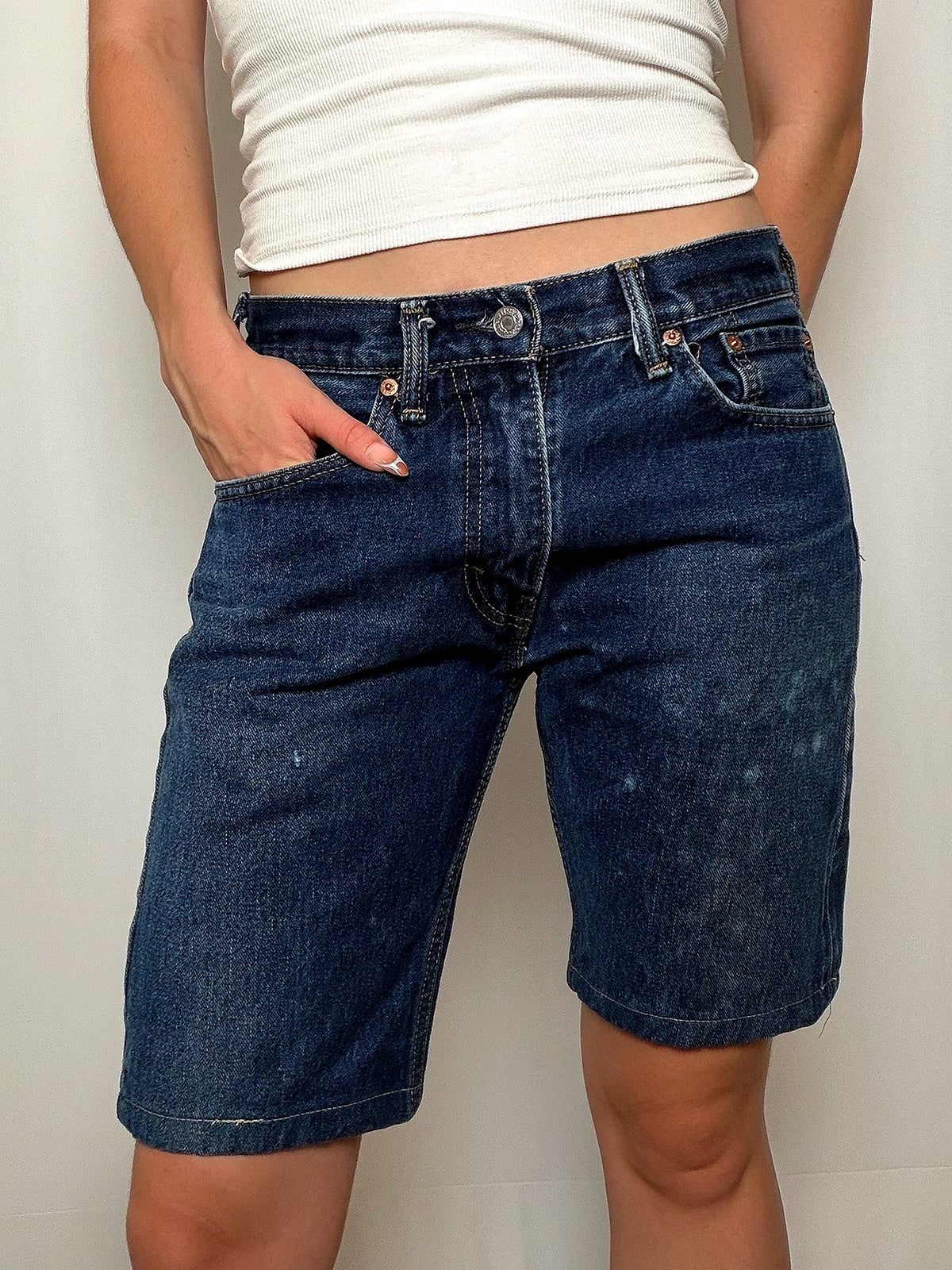 Short en jean bleu Levi's S/M vintage