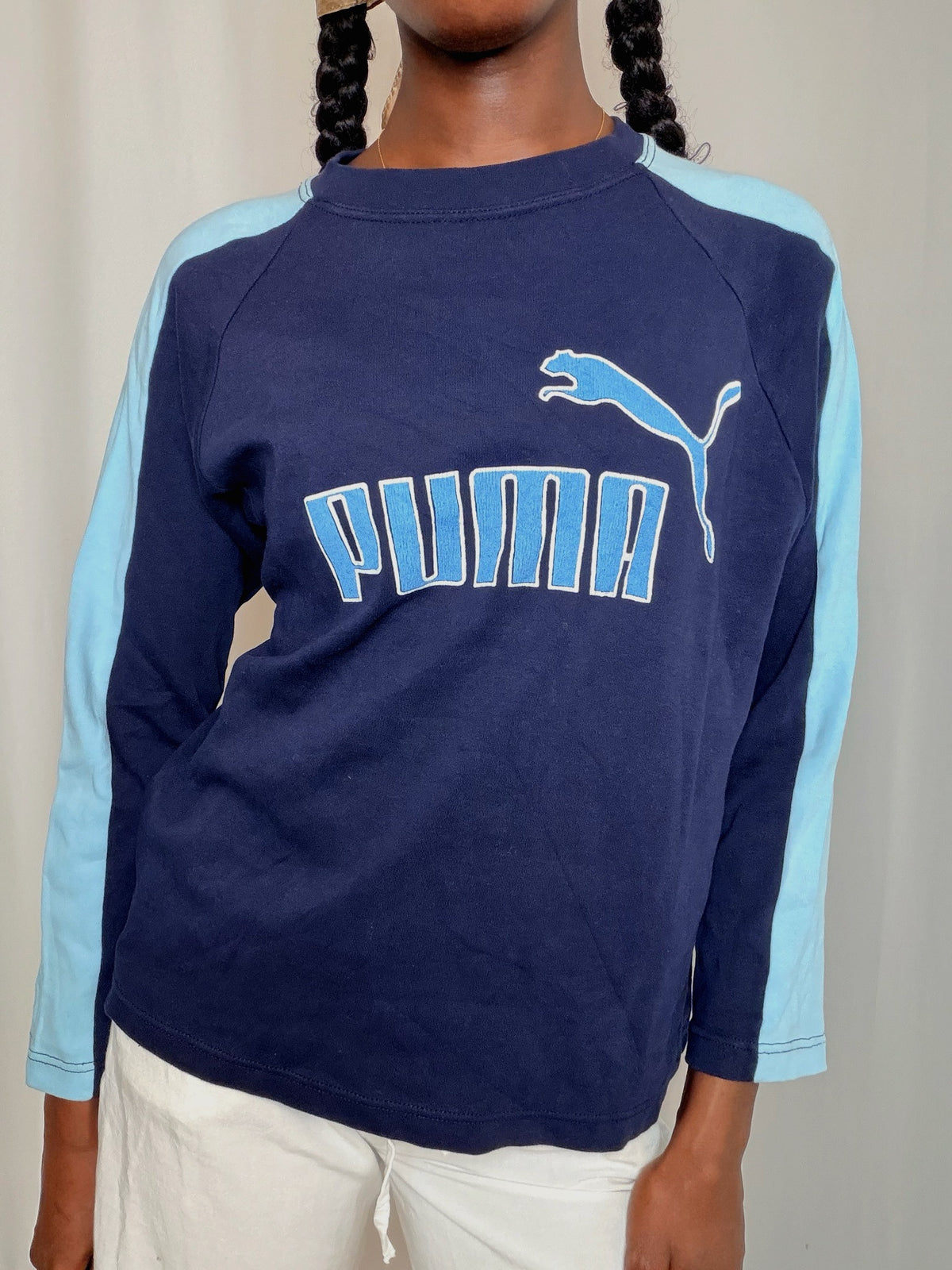 Tshirt marine et ciel Puma M vintage