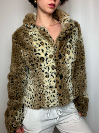 Jacket imprimée léopard L/XL vintage