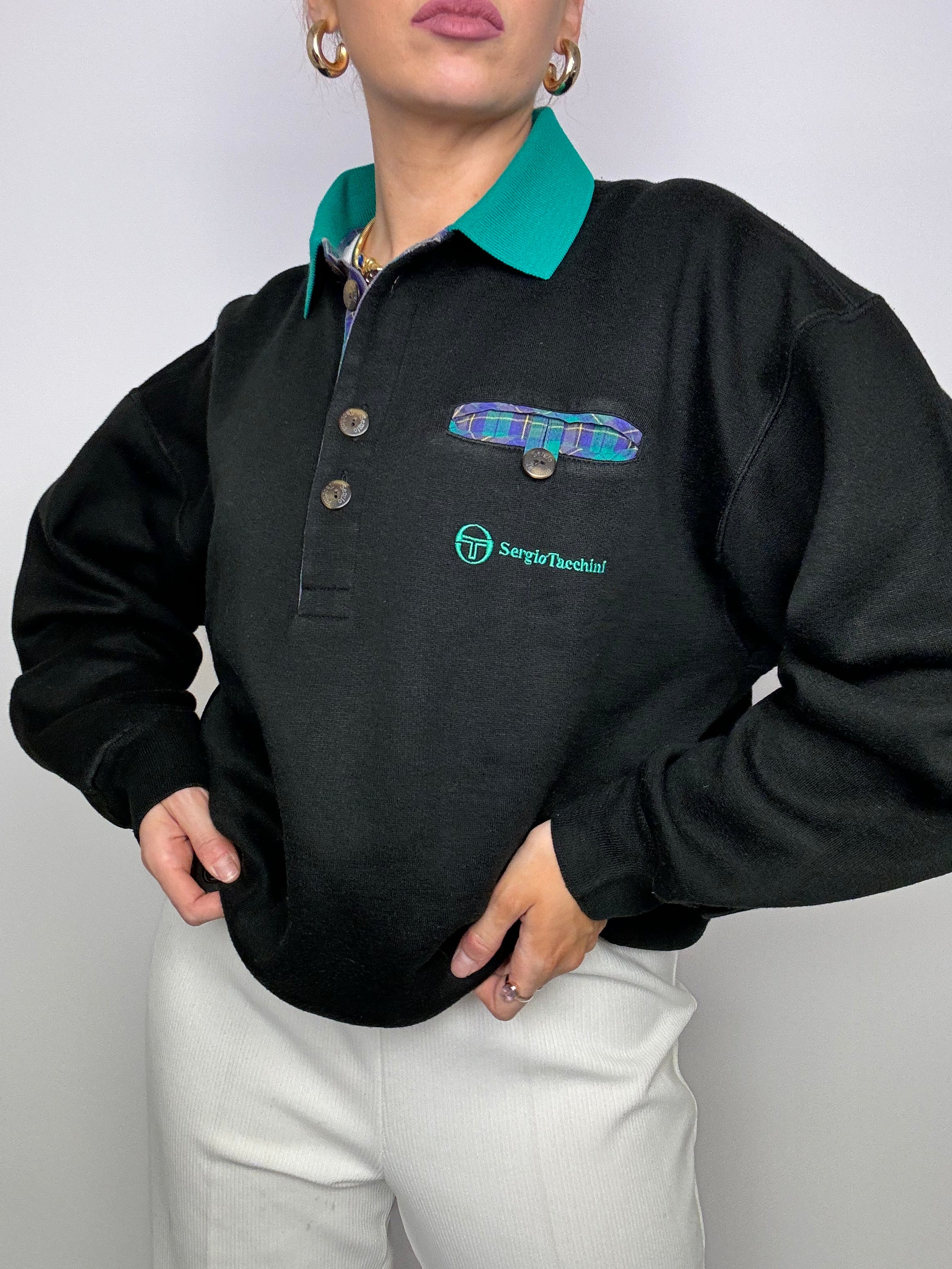 Sergio Tachini Black American Vintage Sweater