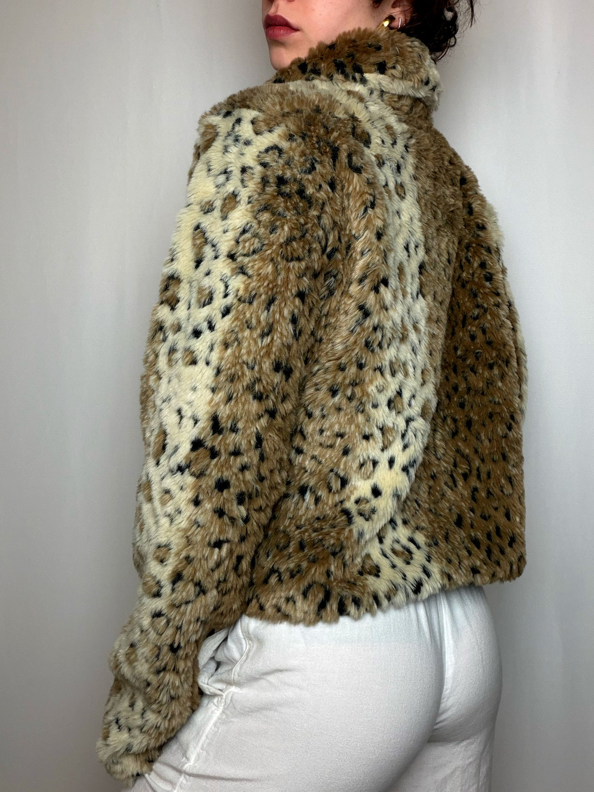 Jacket imprimée léopard L/XL vintage