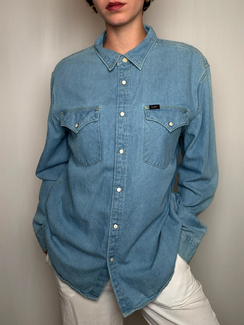 Chemise en jean bleu Lee XL vintage