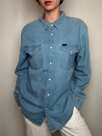 Chemise en jean bleu Lee XL vintage