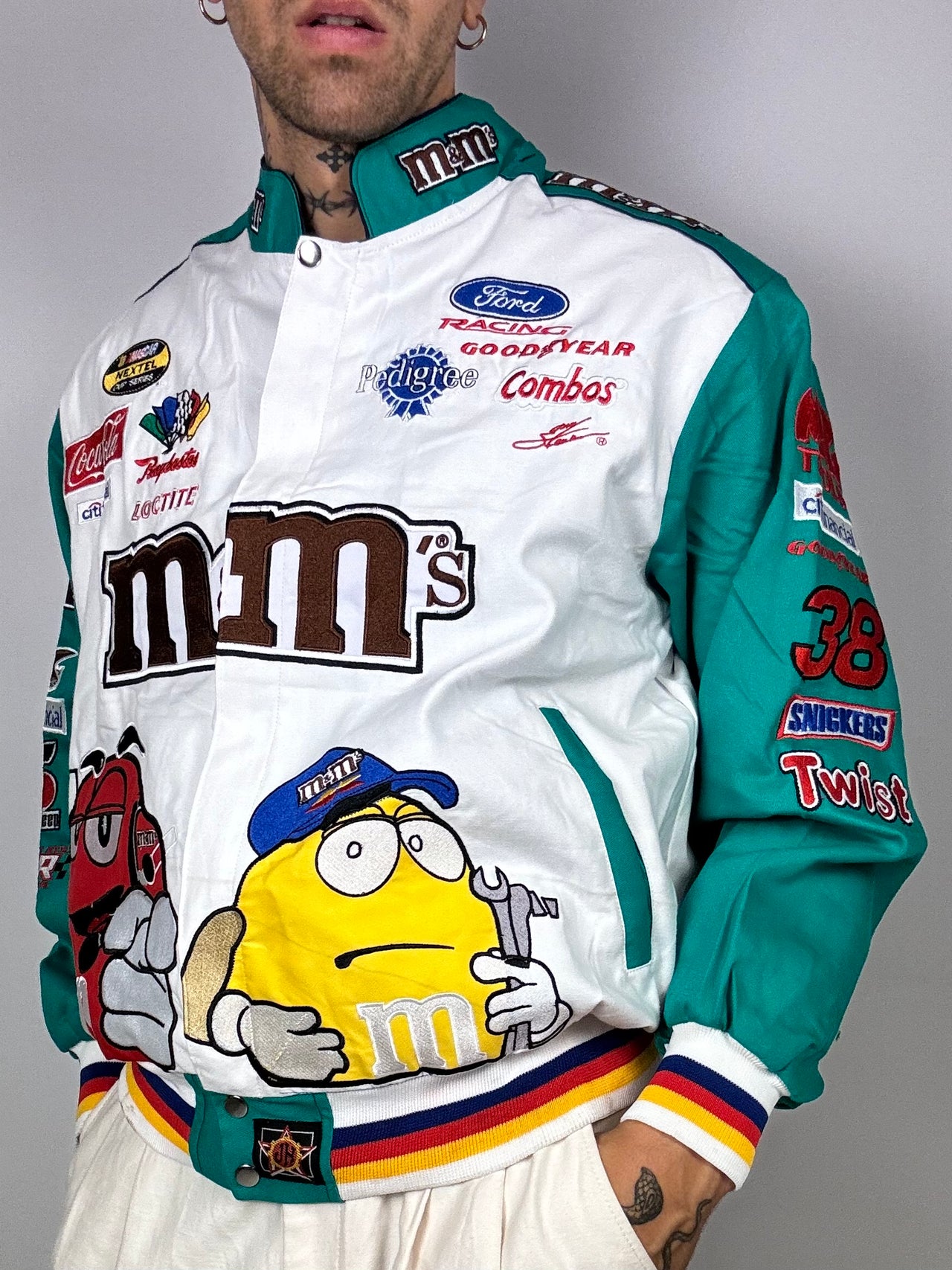 Veste racing vintage de collection M&M’s