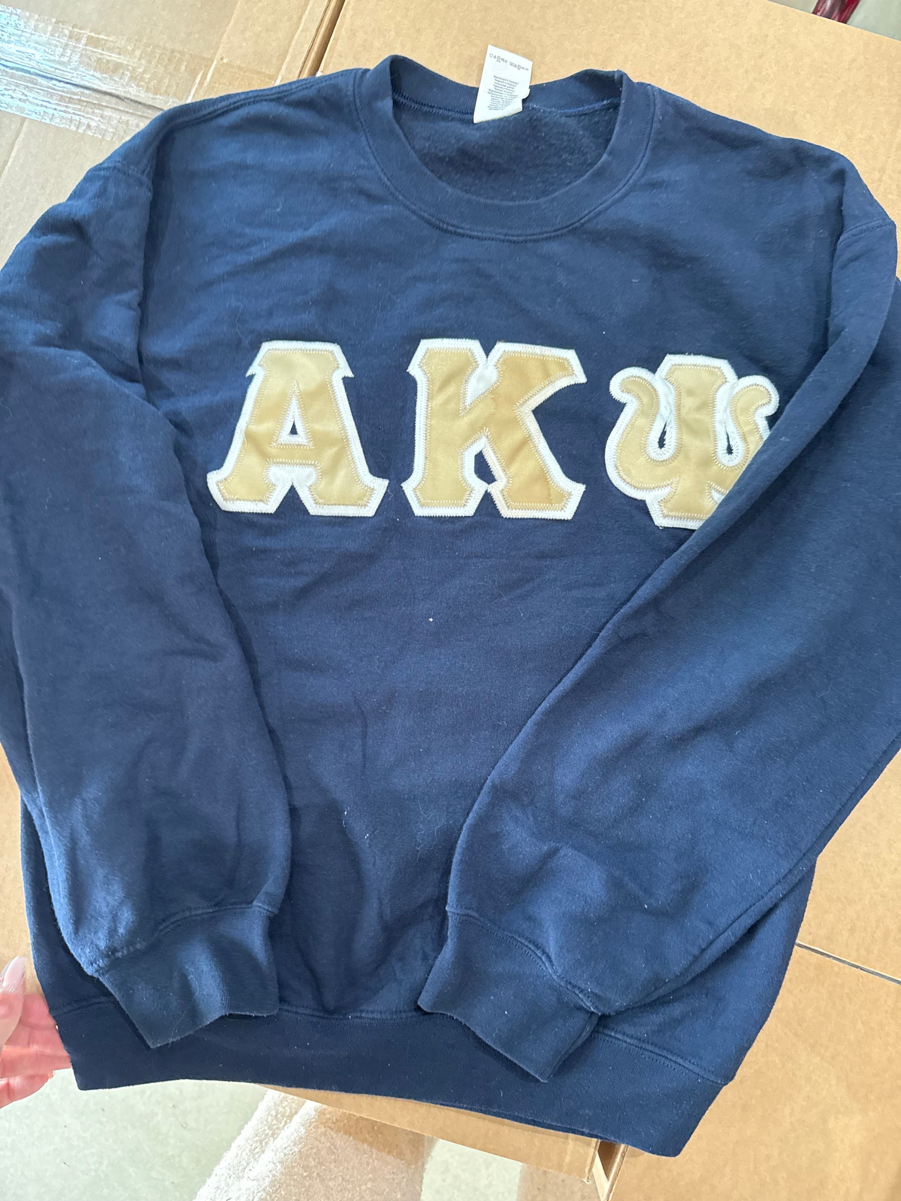 Sweat bleu foncé col rond M