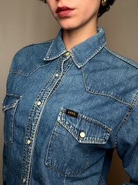 Chemise en jean bleu Lee XL vintage