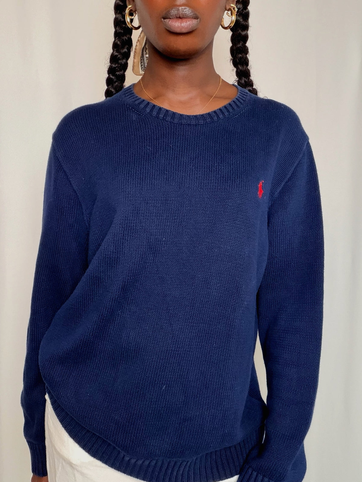 Pull marine Ralph Lauren L vintage