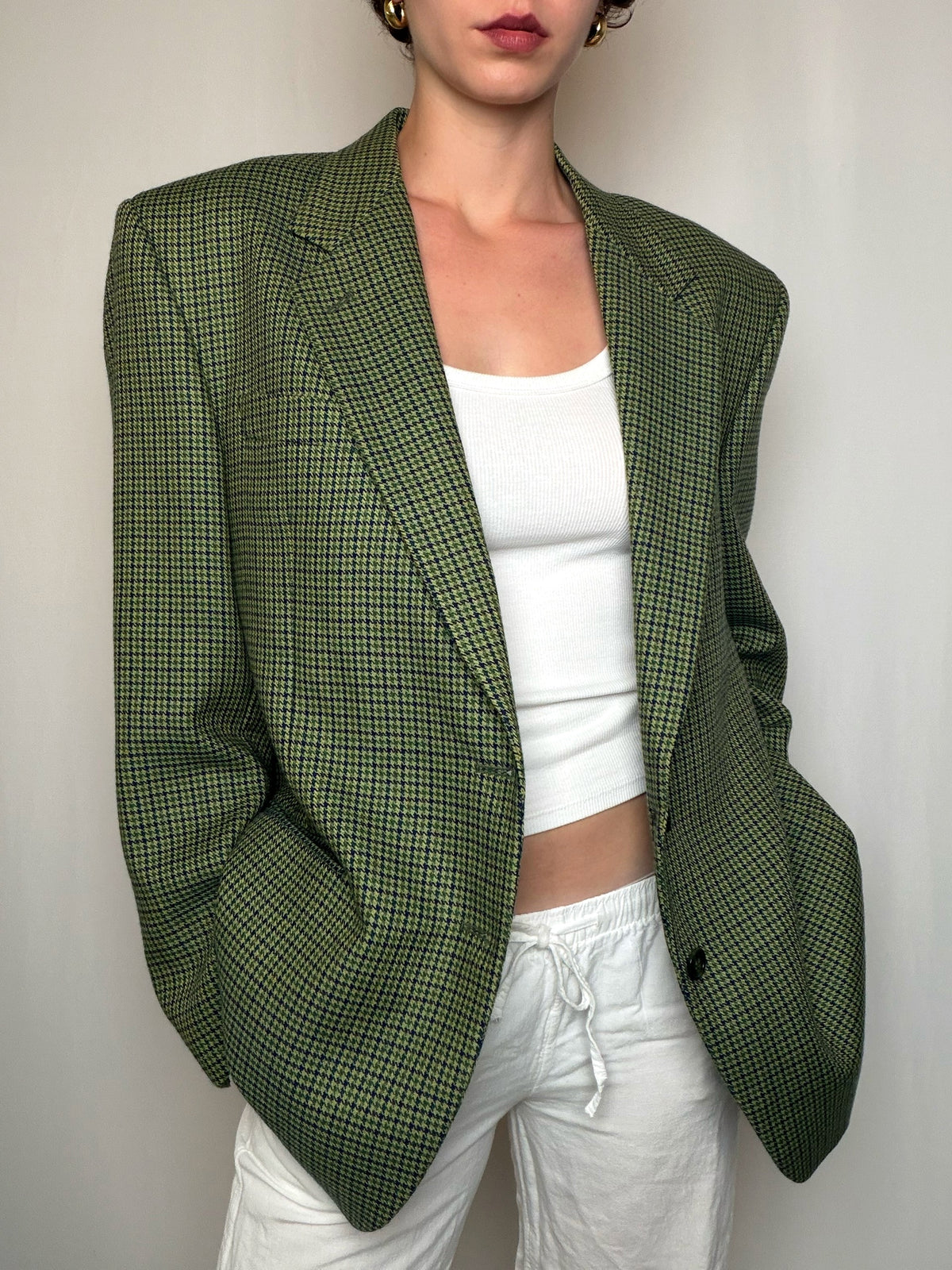 Blazer pied de poule XL vintage