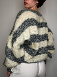 Pull tricoté Rayé M/L vintage