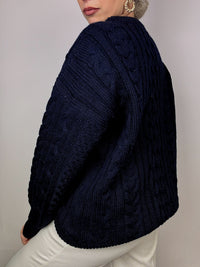 Woolovers Navy Blue Wool Sweater